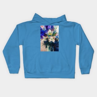 Loose Floral Watercolor #09 Kids Hoodie